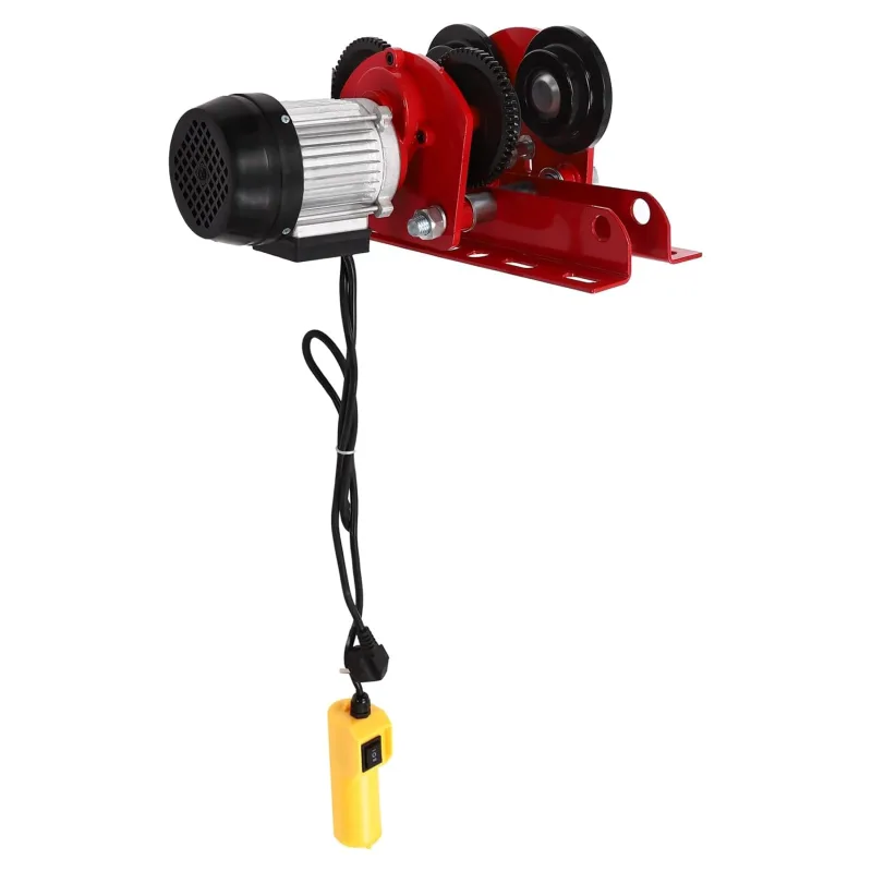 Electric Cable 1T 370 W 220 V 10 m/min, Adjustable Width 68 – 120 cm, Chain Hoist for Construction Sites, Factories, Ports