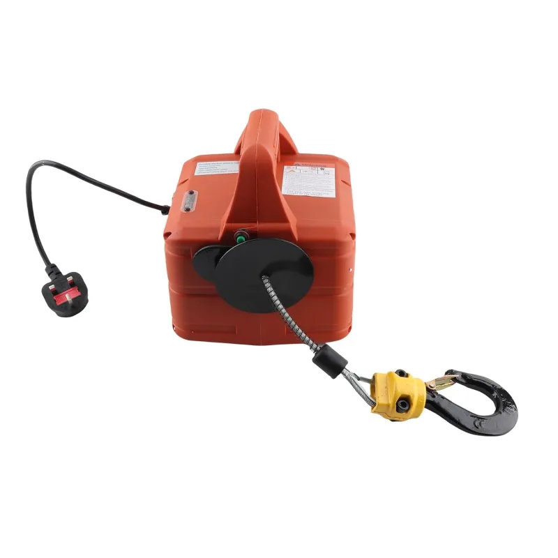 1500W Electric Lifting Winch, Galvanized Steel Electric Winch, Electric Hoist for Heavy Duty Lifting in Factories and Warehouses