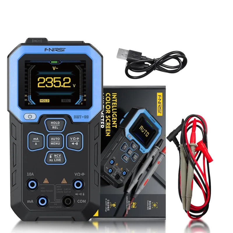 DEWIN Digital Multimeter, Automatic Measuring Instruments 10000 Counts Multimeter Professional Polymeter, Electrician Tester for AC/DC Current Voltage Resistance Capacitance NCV Frequency