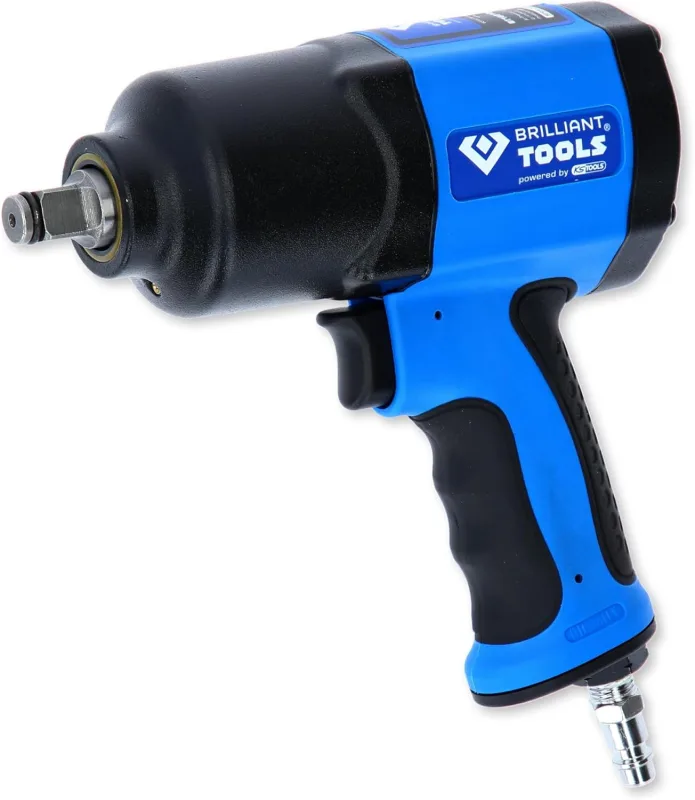 BRILLIANT TOOLS BT160100 Atornillador de impacto neumático de 1/2", 1.450 Nm [Powered by KS TOOLS]