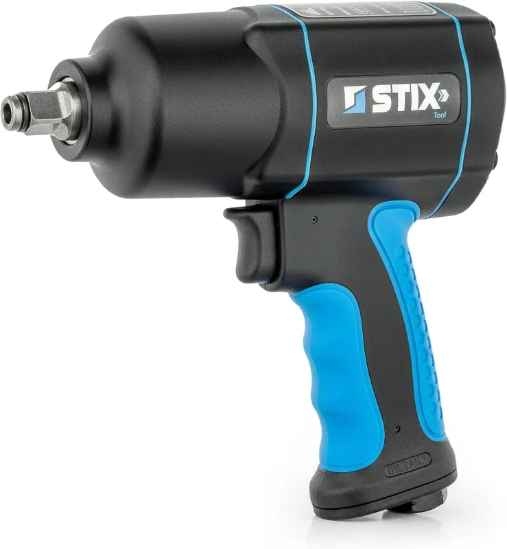 Stix Automotive Equipment Air Impact Wrench 1/2" - Air Impact Wrench 1700Nm - 1/4" Air Connection - Air Wrench