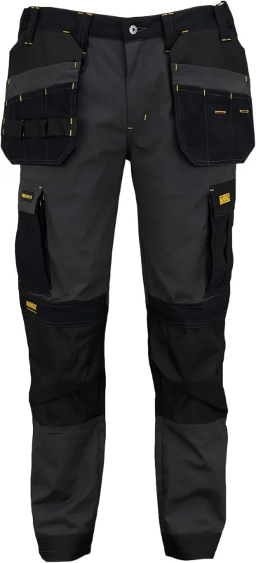 DEWALT Albany Men's Slim Fit, Pro-Stretch, Rip Stop, Holster Pocket, Work Utility Cargo Trousers