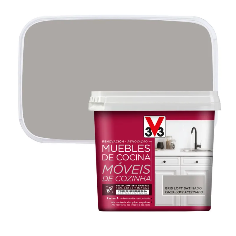 Pintura para armarios gris loft 750 ml