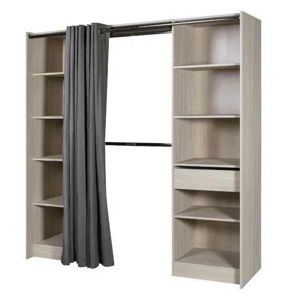 Kit interior armario eklips 200x200x48 cm roble claro