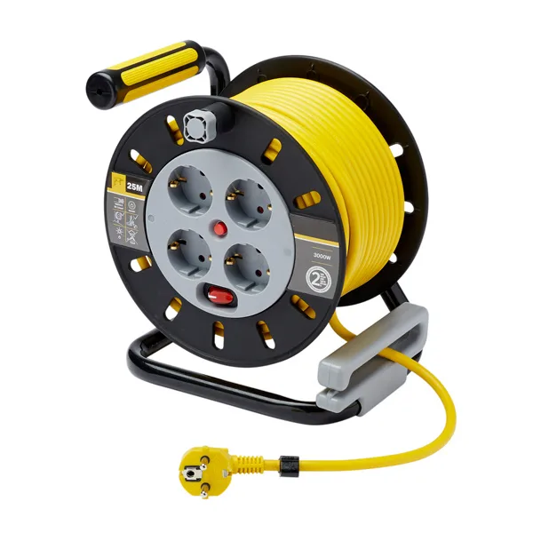 Enrollacable 4 tomas 25 m diall