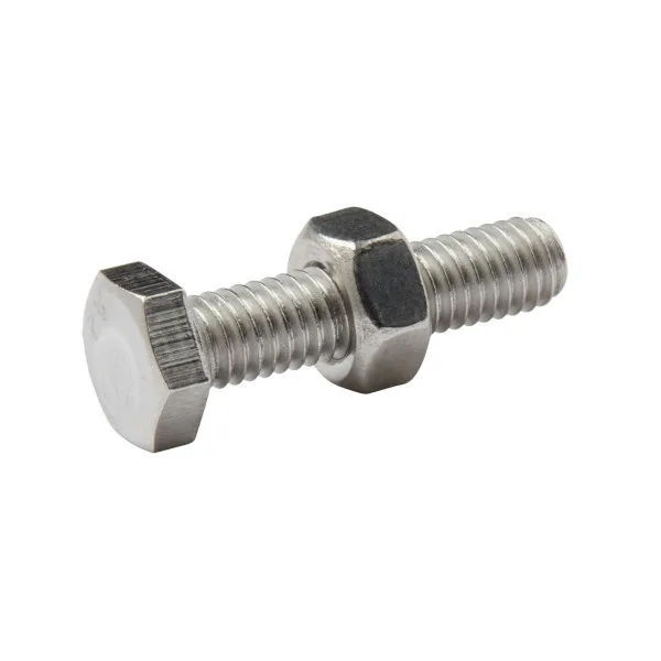 Perno y tuerca hexagonal 6x25 mm 10 uds