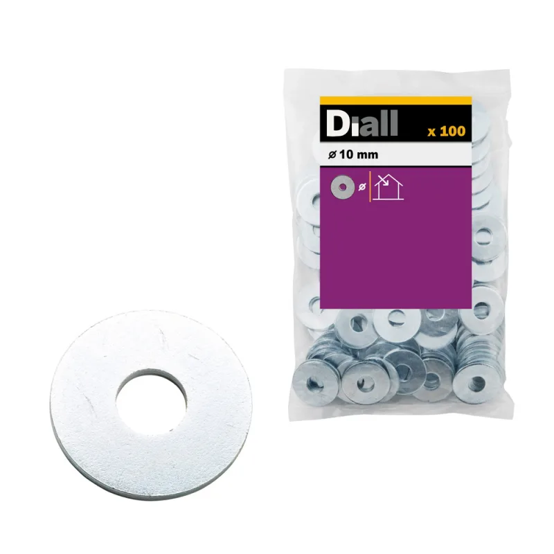 Arandela ancha m10 diall 100 uds