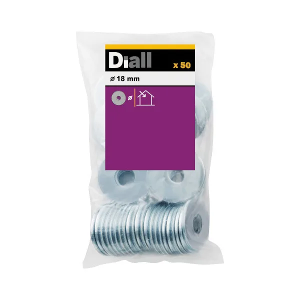 Arandela ancha m18 diall 50 uds