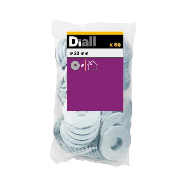 Arandela ancha m20 diall 50 uds