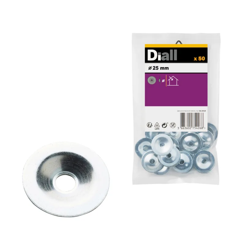 Arandela placas de yeso m25 diall 50 uds