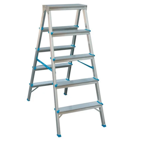 Escalera doble acceso 5 peldaños mac allister