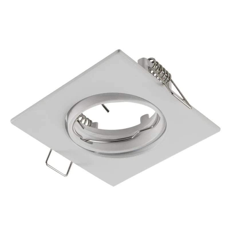 Aro orientable "ares" cuadrado blanco