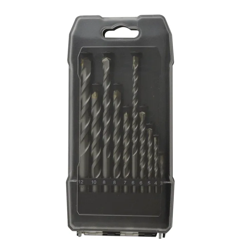 Juego 10 brocas mampostería universal fit