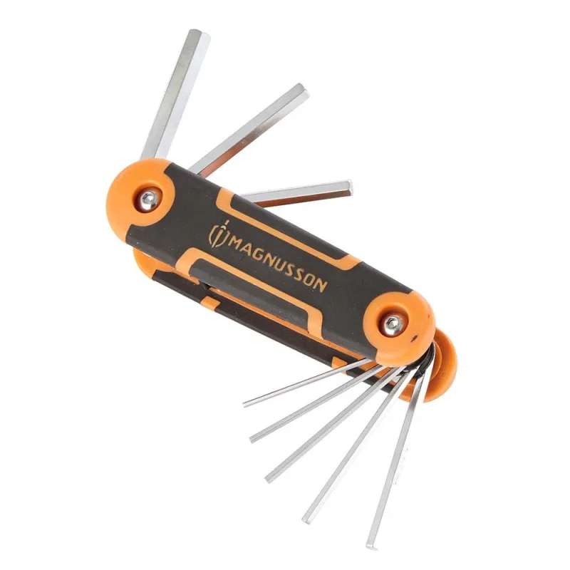 Juego 8 llaves allen plegables magnusson