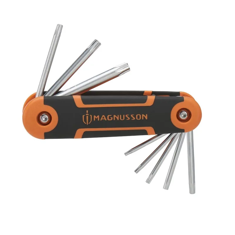 Juego 8 llaves torx plegables magnusson