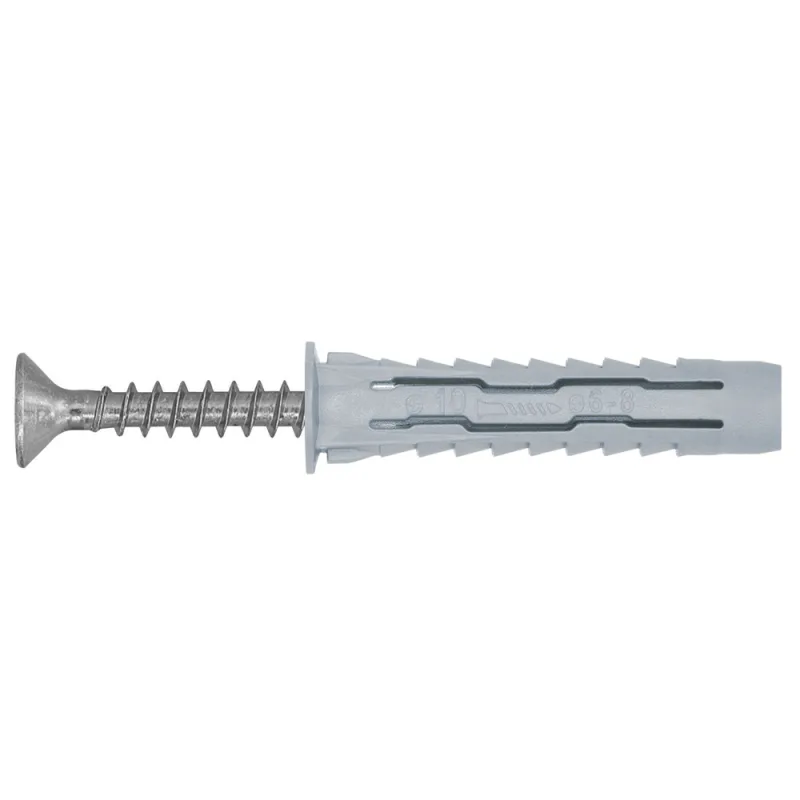 Pack 20 tacos multimaterial con tornillo diall 5 x 25 mm