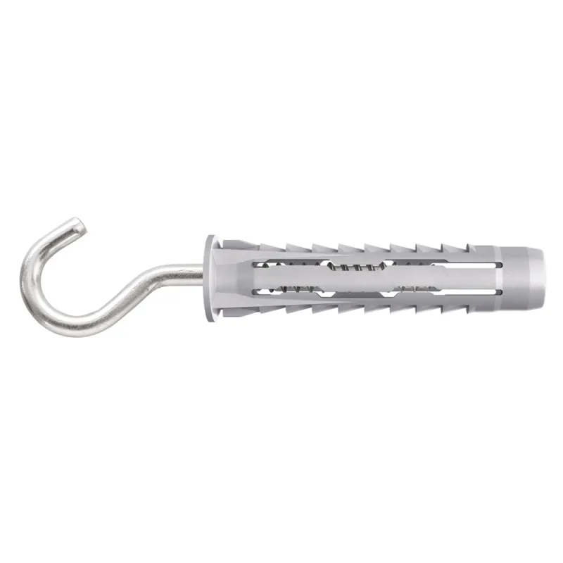 Pack 2 tacos multimaterial con gancho diall 10 x 50 mm