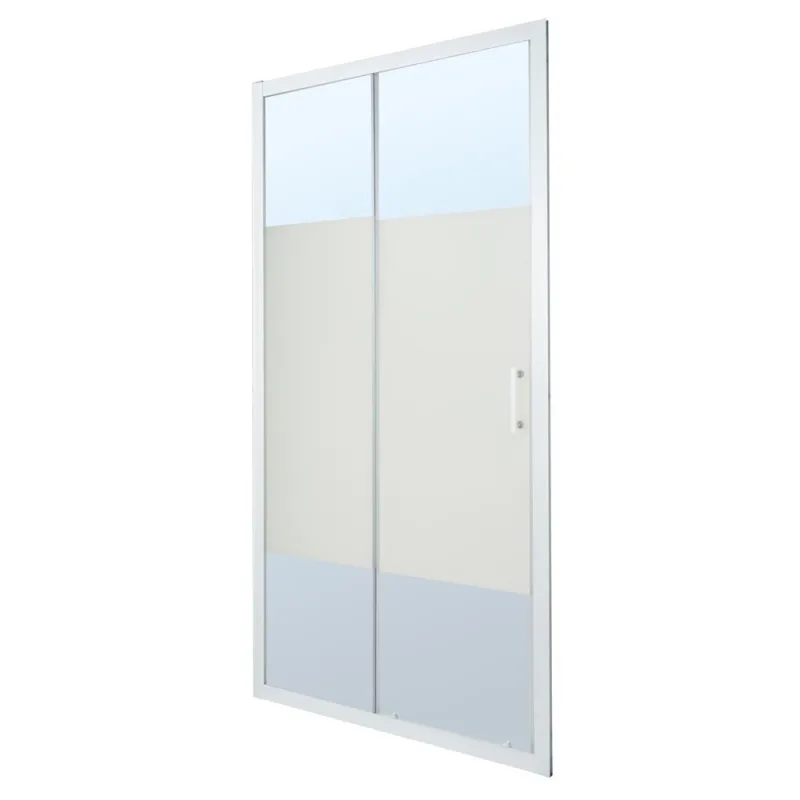 Mampara de ducha corredera serigrafiada 190x100cm onega