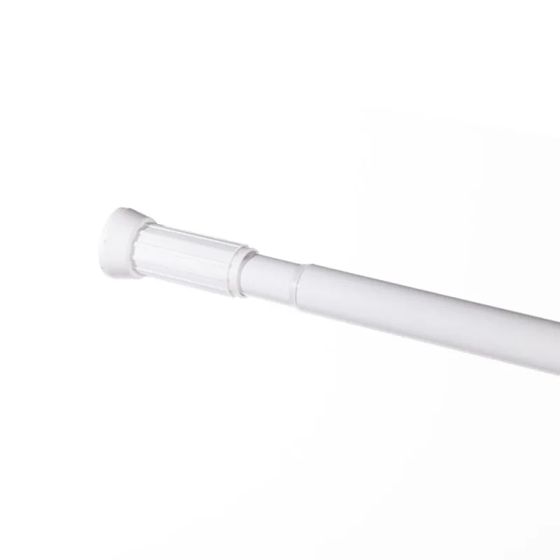 Barra cortina de baño blanca 70-120 cm nira