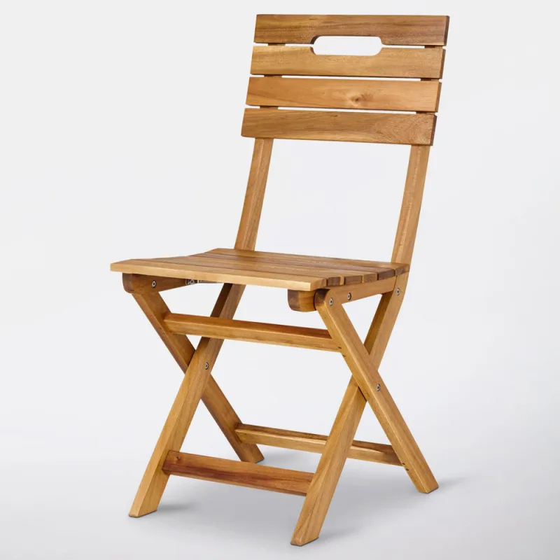 Silla de jardín de madera plegable denia