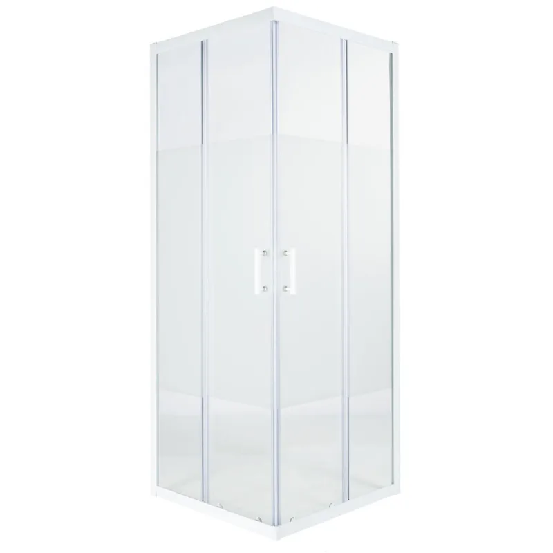 Mampara de ducha rectangular serigrafiada 190x120x70cm onega