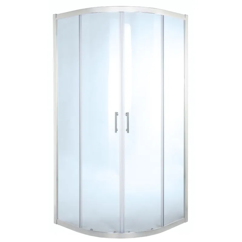 Mampara de ducha semicircular transparente 190x80x80cm onega