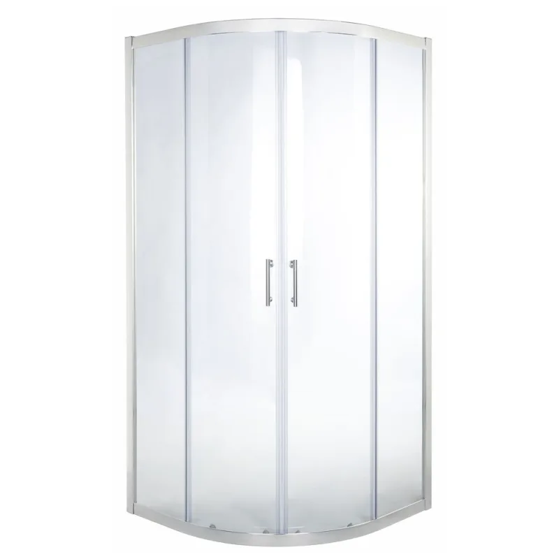 Mampara de ducha semicircular transparente 190x90x90cm onega