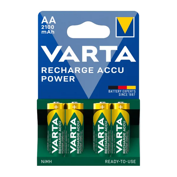 Pack 4 pilas recargables aa varta
