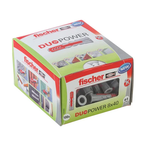 Tacos duopower 8 x 40 mm fischer 100 uds