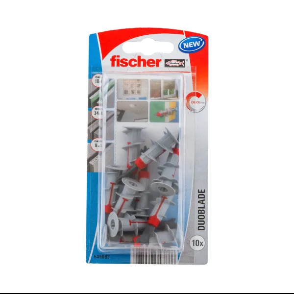 Tacos duoblade cartón-yeso fischer 10 uds