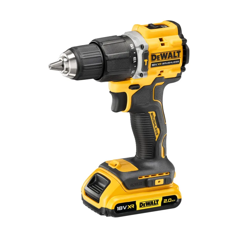 Taladro percutor 18v brushless 2 x 2 ah dewalt