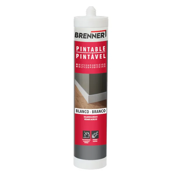 Sellador acrílico blanco 280 ml brenner