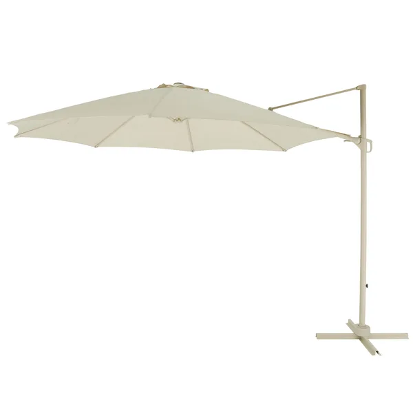 Parasol excéntrico mallorca ø 3,5x2,5 m beige goodhome