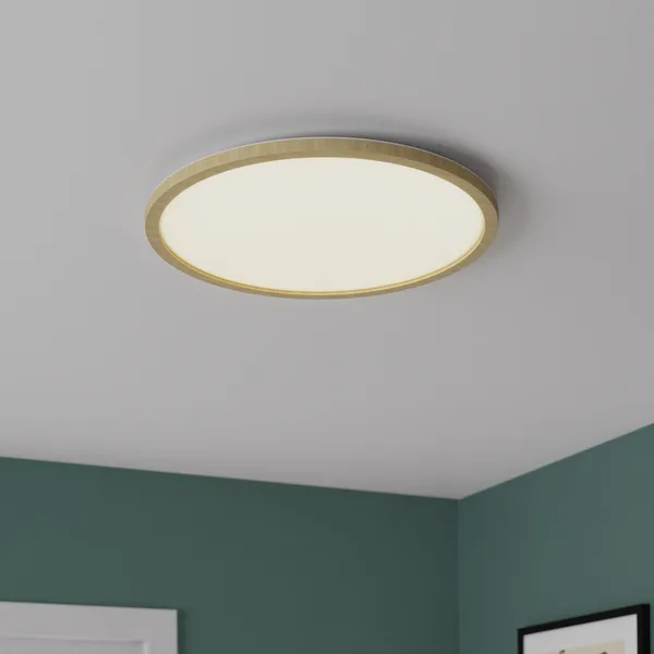 Plafón led medeas madera 24 w