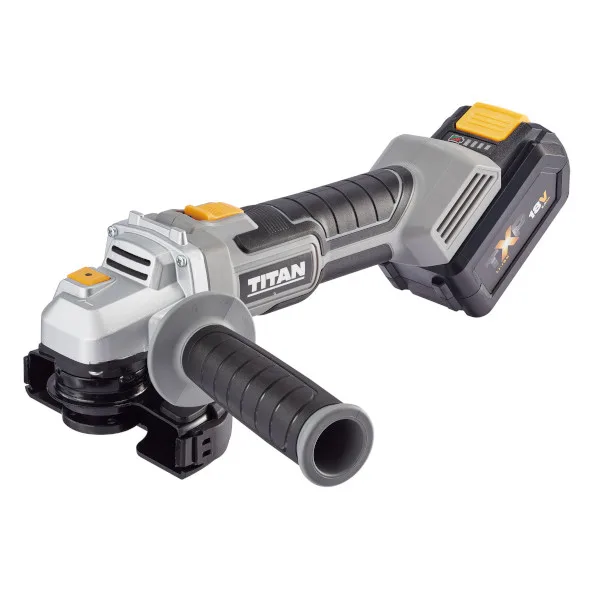Amoladora angular con batería y cargador 18 v titan