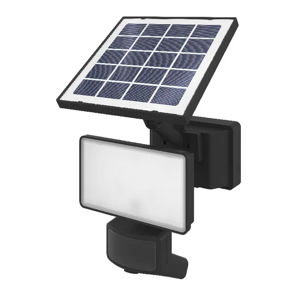 Proyector led  solar negro sensor
