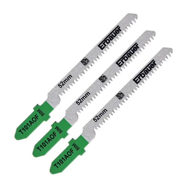 Hoja sierra de calar en t curvo laminado 1,5-15 mm erbauer 3 uds