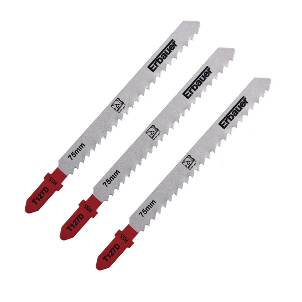 Hoja sierra de calar en t aluminio 3-15 mm erbauer 3 uds