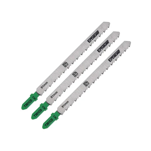 Hoja sierra de calar en t madera 10-65 mm erbauer 3 uds