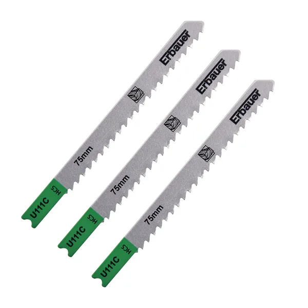 Hoja sierra de calar en u madera 4-50 mm erbauer 3 uds