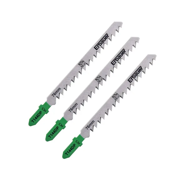 Hoja sierra de calar en t precisión madera 5-50 mm erbauer 3 uds