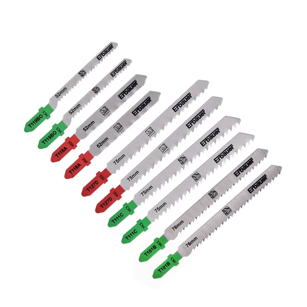 Juego 10 hojas sierra de calar en t madera erbauer