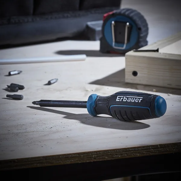 Destornillador carraca 75 mm erbauer