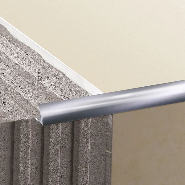 Inglete curvo aluminio cromado 12,5 mm brenner