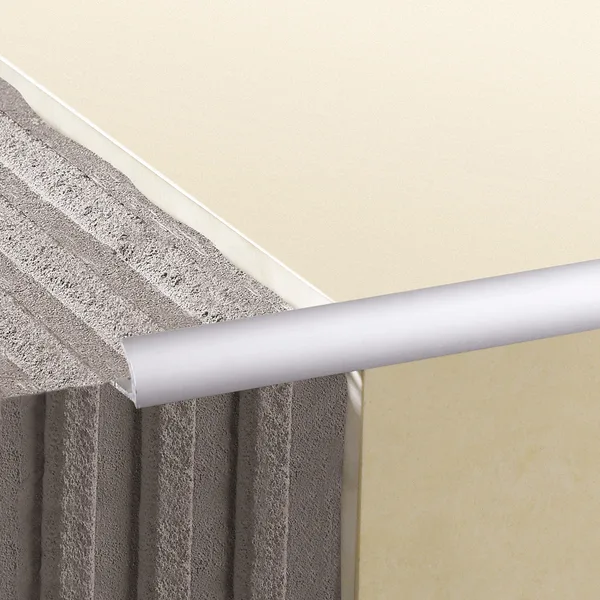 Inglete curvo aluminio mate 12,5 mm brenner