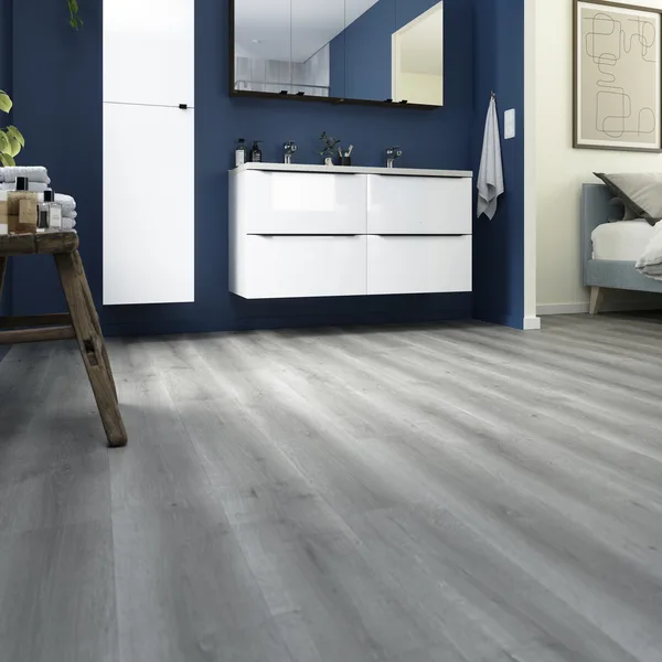 Suelo laminado ferradura ac5 8mm roble gris cooke & lewis