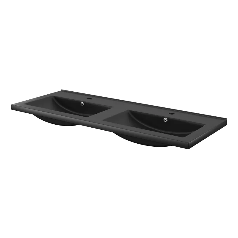 Lavabo cerámico napold negro 120 cm cooke & lewis