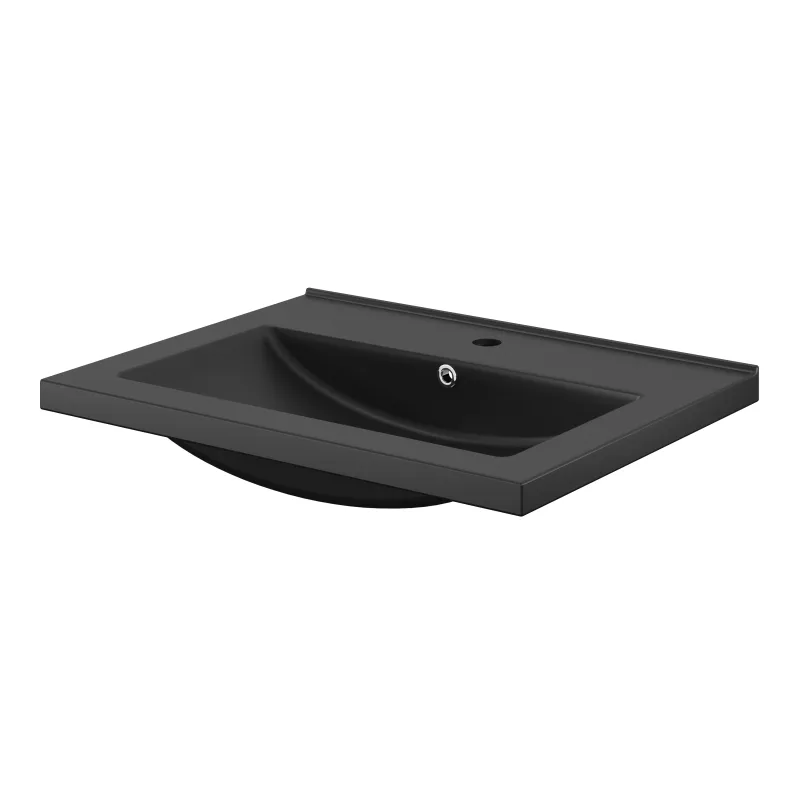 Lavabo cerámico napold negro 100 cm cooke & lewis
