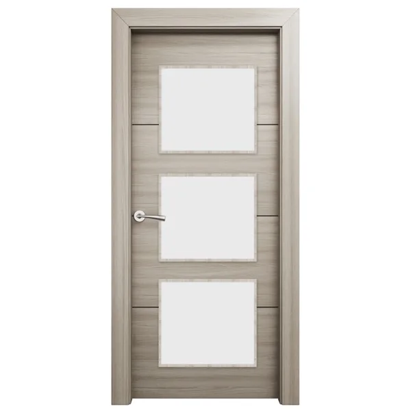 Puerta de interior acristalada vali roble gris izquierda 72,5 cm