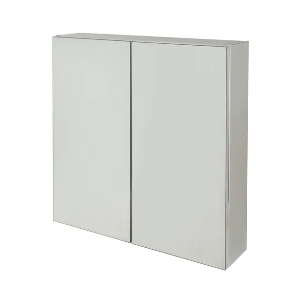Mueble de baño auxiliar suspendido idalie con espejo 60x60x15cm